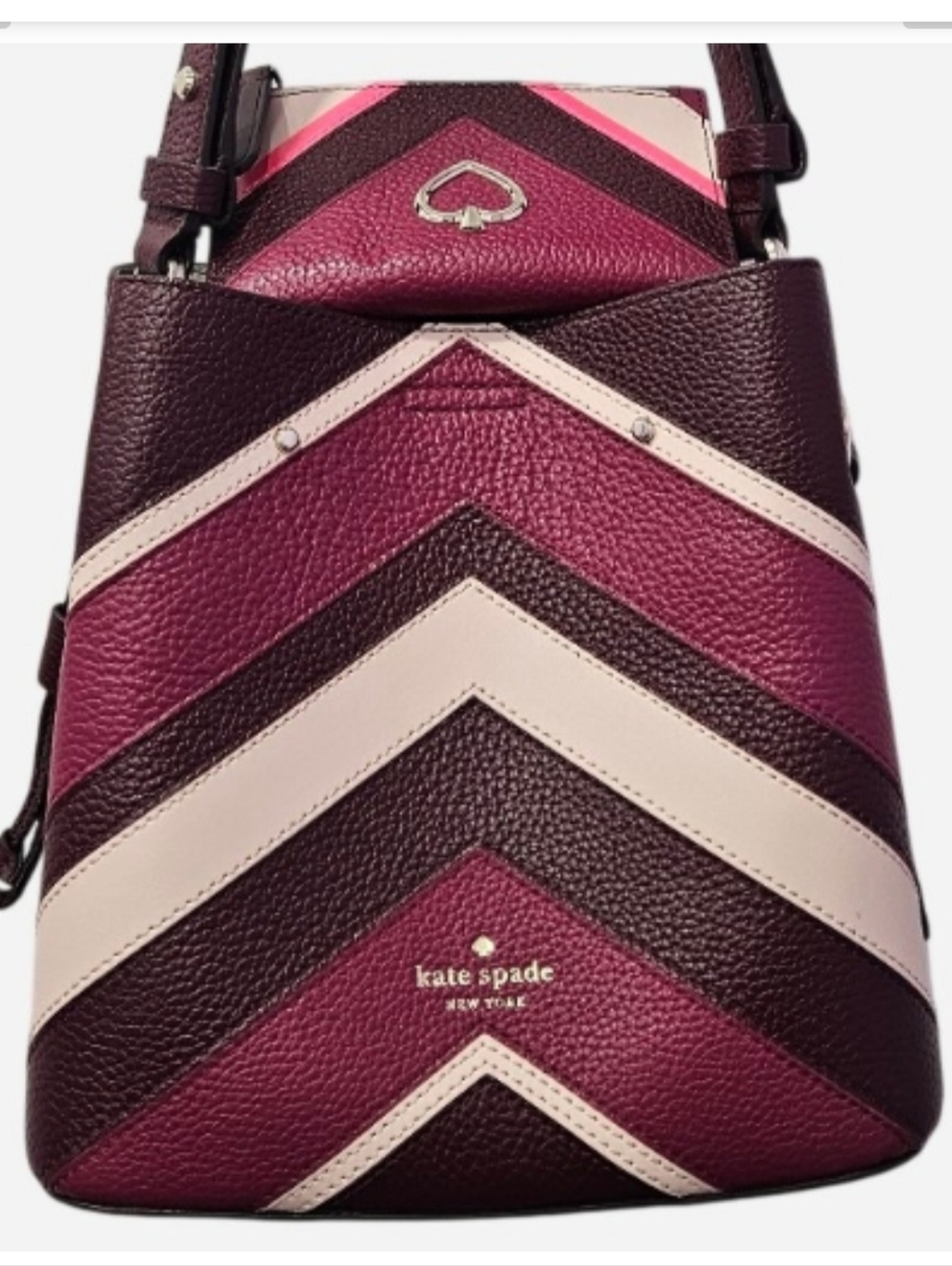 Kate Spade 2 PC SET - Marti Chevron Bucket Bag & Wallet